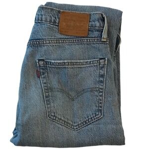 Levis 502 Taper Light Wash Denim Jeans Mens 32x32